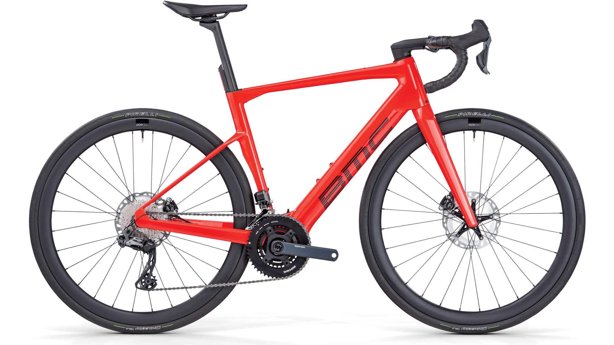 BMC Bikes | Roadmachine 01 AMP TWO USA NEON RED / BLACK